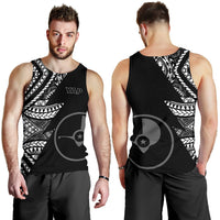 Yap Men's Tank Top - Micronesian Pattern Flash Black - Polynesian Pride