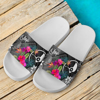 Yap Micronesian Slide Sandals - Turtle Floral - Polynesian Pride