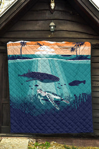 Sea Sunset Premium Quilt - Polynesian Pride