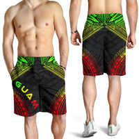 Guam Men's Shorts - Polynesian Chief Reggae Version - Polynesian Pride