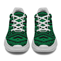 Polynesian Tatau Green Chunky Sneakers - Polynesian Pride