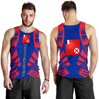 Wallis And Futuna Men Tank Top - Polynesian Tattoo Flag - Polynesian Pride