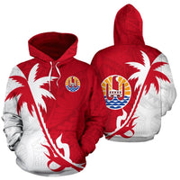 Tahiti Polynesian Coconut Tree Hoodie - Polynesian Pride