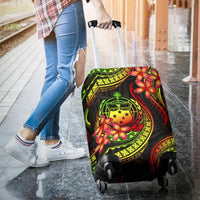 Samoa Polynesian Luggage Covers - Reggae Plumeria - Polynesian Pride