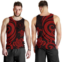 Chuuk Micronesian Men Tank Top - Red Tentacle Turtle - Polynesian Pride
