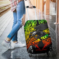 Samoa Polynesian Custom Personalised Luggage Covers - Eagle Tribal Pattern Reggae - Polynesian Pride