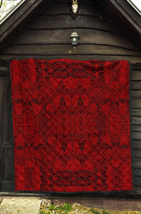 Polynesian Premium Quilt Red - Polynesian Pride