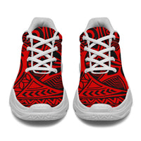 Polynesian Hawaiian Style Tribal Tattoo Red Chunky Sneakers - Polynesian Pride