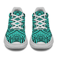 Polynesian Symmetry Turquoise Chunky Sneakers - Polynesian Pride