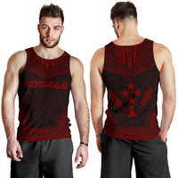 Kosrae Men's Tank Top - Polynesian Chief Red Version - Polynesian Pride