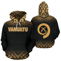 Vanuatu Polynesian Hoodie Gold Fog Unisex Gold - Polynesian Pride