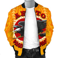 American Samoa Men's Bomber Jacket - Aeto Pago Pago - Polynesian Pride