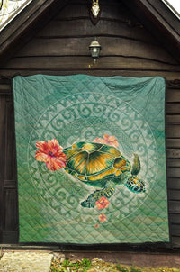 Circle Turtle Premium Quilt - Polynesian Pride