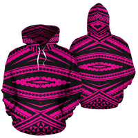 Hawaii Hoodie Polynesian Tatau Pink Pullover - Polynesian Pride