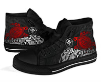 Polynesian Hawaii High Top Shoes - Polynesian Turtle (Red) - Polynesian Pride
