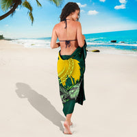 Papua New Guinea Polynesian Sarong - Green Turtle Hibiscus - Polynesian Pride