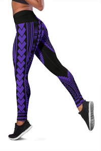 Hawaii Polyneisan Purple Color Special Tribal Women's Leggings - Polynesian Pride