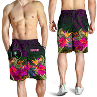Chuuk Men's shorts - Summer Hibiscus - Polynesian Pride