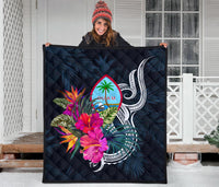 Guam Polynesian Premium Quilt - Tropical Flower - Polynesian Pride