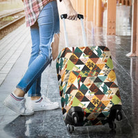 Tropical Jungle Parrots And Flamingos Pattern Luggage Cover - Polynesian Pride