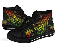Polynesian High Top Shoes - Reggae Turtle - Polynesian Pride