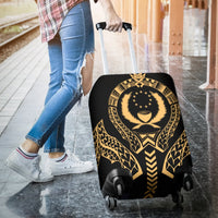 Pohnpei Luggage Cover - Micronesian Tribal Gold - Polynesian Pride