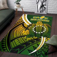 Cook Islands Area Rug Style Turtle Rugby - Polynesian Pride