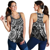 Polynesian Hawaii Women's Racerback Tank - White Turtle - Polynesian Pride