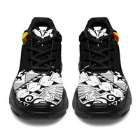 Polynesian Kanaka Flag Chunky Sneakers - Nora Style - White - Polynesian Pride