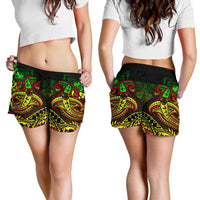 Tonga Women's Shorts - Reggae Shark Polynesian Tattoo - Polynesian Pride