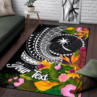 Chuuk State Area Rug - Custom Personalised Seal Spiral Polynesian Patterns - Polynesian Pride