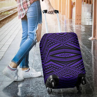 Polynesian Tatau Violet Luggage Covers - Polynesian Pride