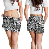 Polynesian Hawaiian Style Tribal Tattoo White Women's Short - Polynesian Pride