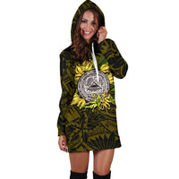 American samoa Women's Hoodie Dress Ylang Ylang Flowers - Polynesian Pride