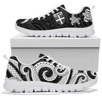 Fiji Polynesian Sneakers - White Tentacle Turtle - Polynesian Pride