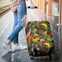 Seamless Tropical Flower Plant And Leaf Pattern Luggage Cover - Polynesian Pride