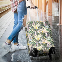 Tropical Jungle Parrots And Flamingos Luggage Cover - Polynesian Pride