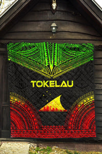 Tokelau Premium Quilt - Tokelau Flag Polynesian Chief Reggae Version - Polynesian Pride