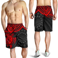 Cook Islands Polynesian Shorts (Men) - Red Turtle - Polynesian Pride