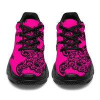 Polynesian Turtle Palm And Sea Pebbles Pink Chunky Sneakers - Polynesian Pride