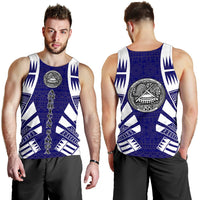 American Samoa Men Tank Top - Polynesian Tattoo Flag - Polynesian Pride