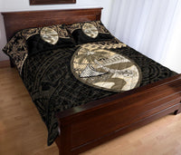 Guam Polynesian Quilt Bed Set Golden Coconut - Polynesian Pride