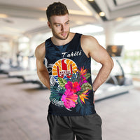 Tahiti Polynesian Men's Tank Top - Tropical Flower - Polynesian Pride