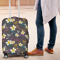 Plumeria Luggage Cover 02 - Polynesian Pride