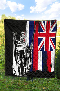 Hawaii King Flag Premium Quilt - Polynesian Pride