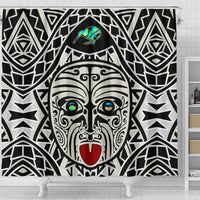 Integrity Maori Ta Moko Shower Curtain Kiwi and Paua - Polynesian Pride