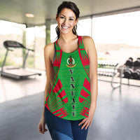 Vanuatu Women Racerback Tank - Polynesian Tattoo Flag - Polynesian Pride