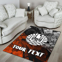 Tahiti Polynesian Personalised Area Rug - Vintage Polynesian Turtle - Polynesian Pride