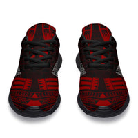 Austral Islands Sport Sneakers - Polynesian Tattoo Red - Polynesian Pride
