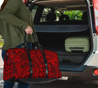 Polynesian Hawaiian Style Tribal Tattoo Green Hawaii Travel Bag - Polynesian Pride